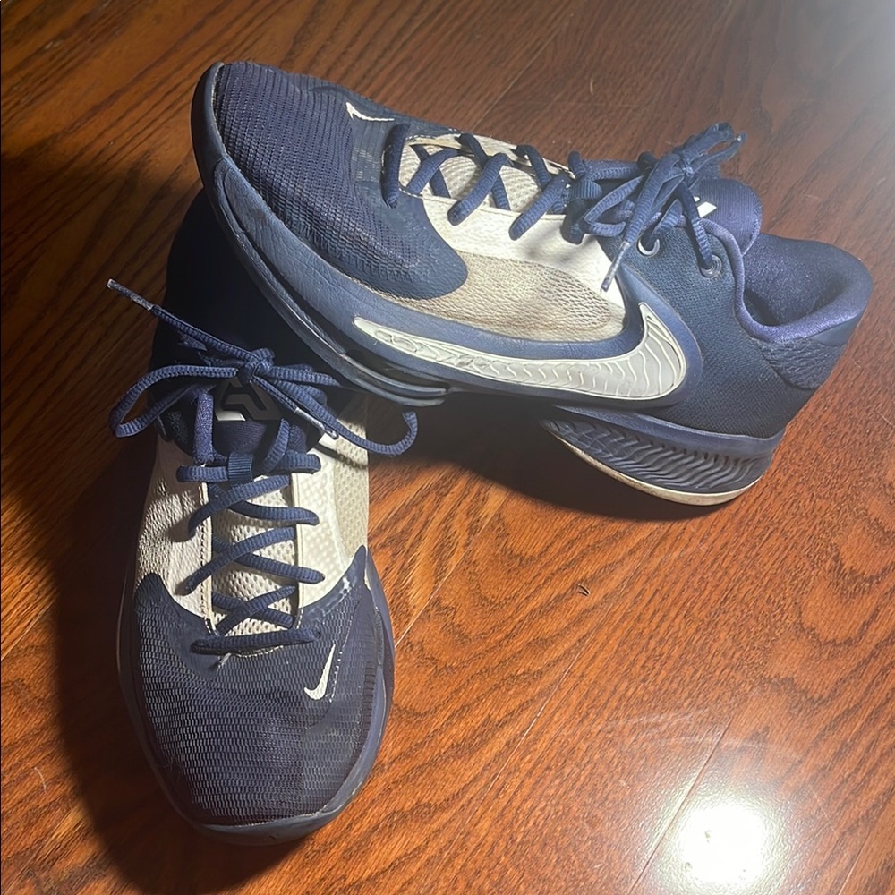 Nike Blue and White Sports Sneakers